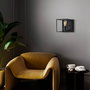 Opviq Kafes - 13750 Lámpara de Pared de Cuerpo Metálico Negro